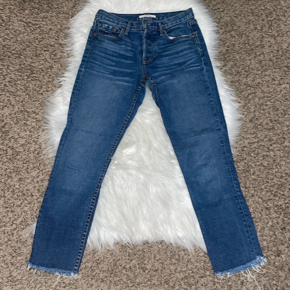 GRLFRND Yasmin Jeans in Joan Jett Raw Jeans